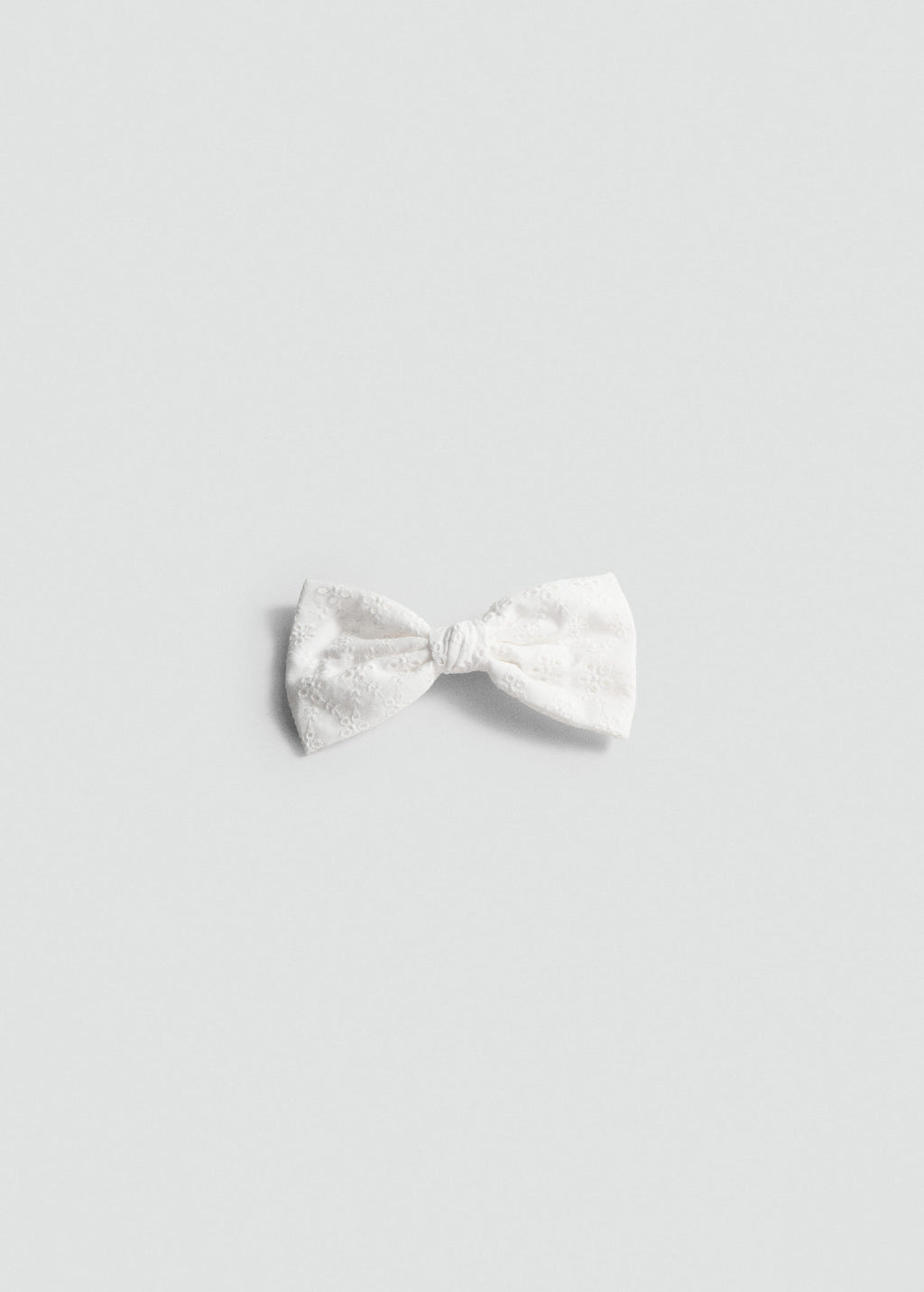 Barrette Broderie - White