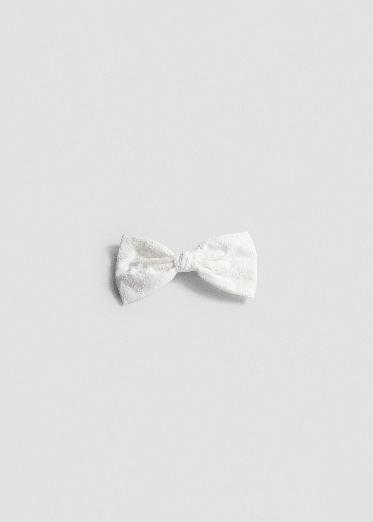 Barrette Broderie - White