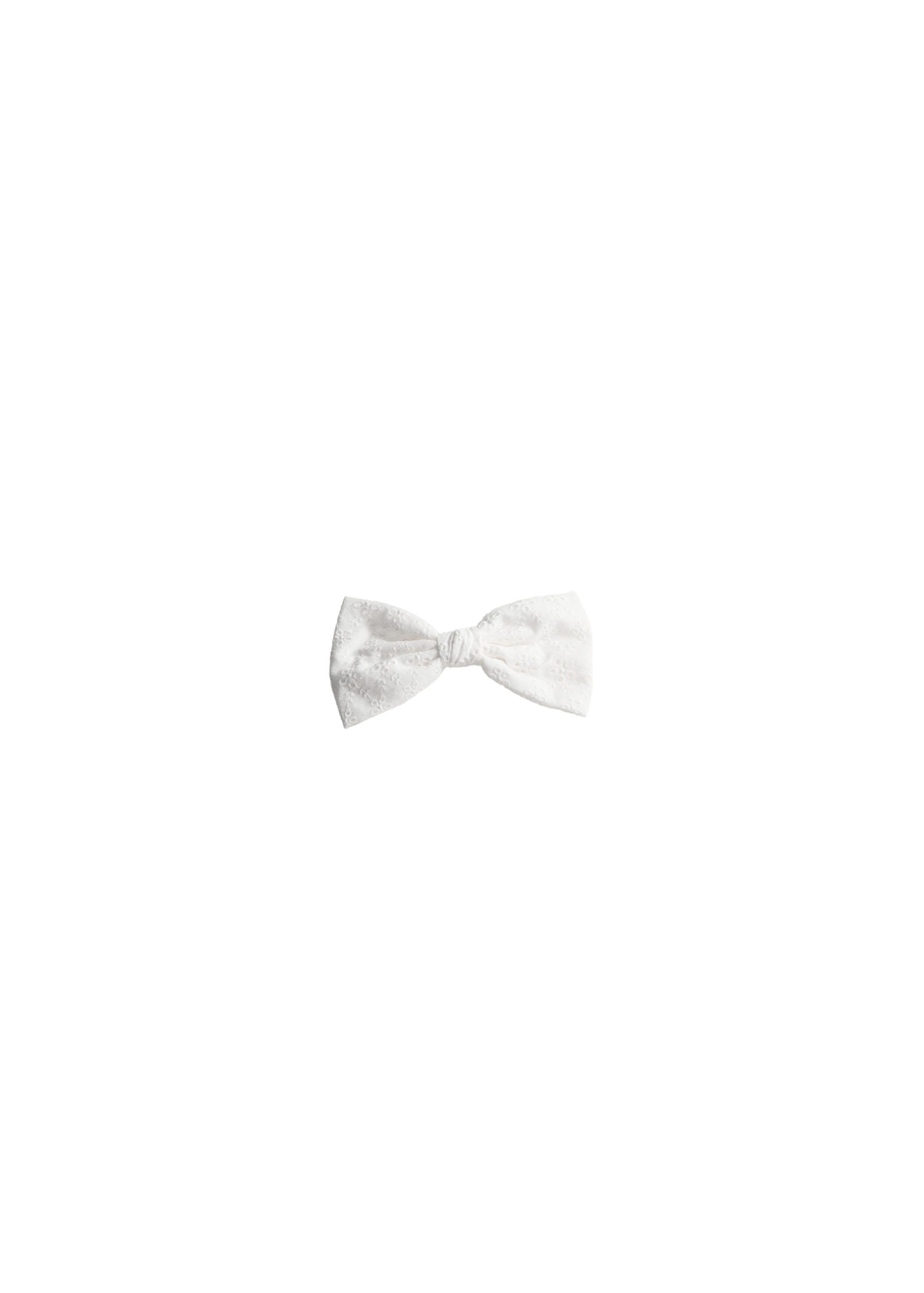 Barrette Broderie - White
