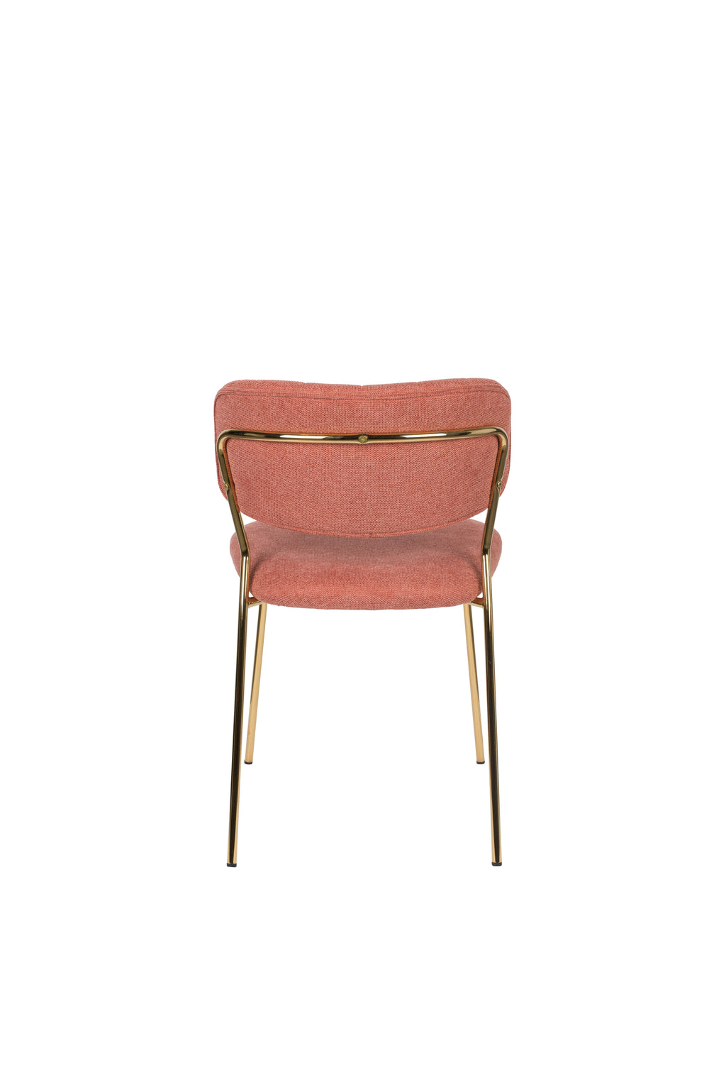 Jolien - Dining Room Chair - Fabric - Gold/Pink