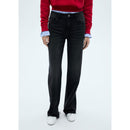 Jean Danila Wideleg Taille Haute - Black Denim