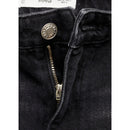 Jean Danila Wideleg Taille Haute - Black Denim