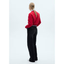 Jean Danila Wideleg Taille Haute - Black Denim