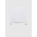 T-Shirt Coton Manches Longues - White