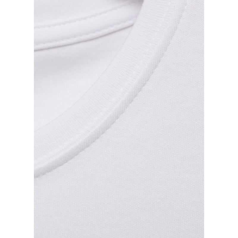T-Shirt Coton Manches Longues - White