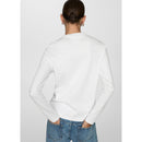 T-Shirt Coton Manches Longues - White