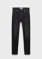 Vaqueros Skinny Tiro Medio - Open Grey
