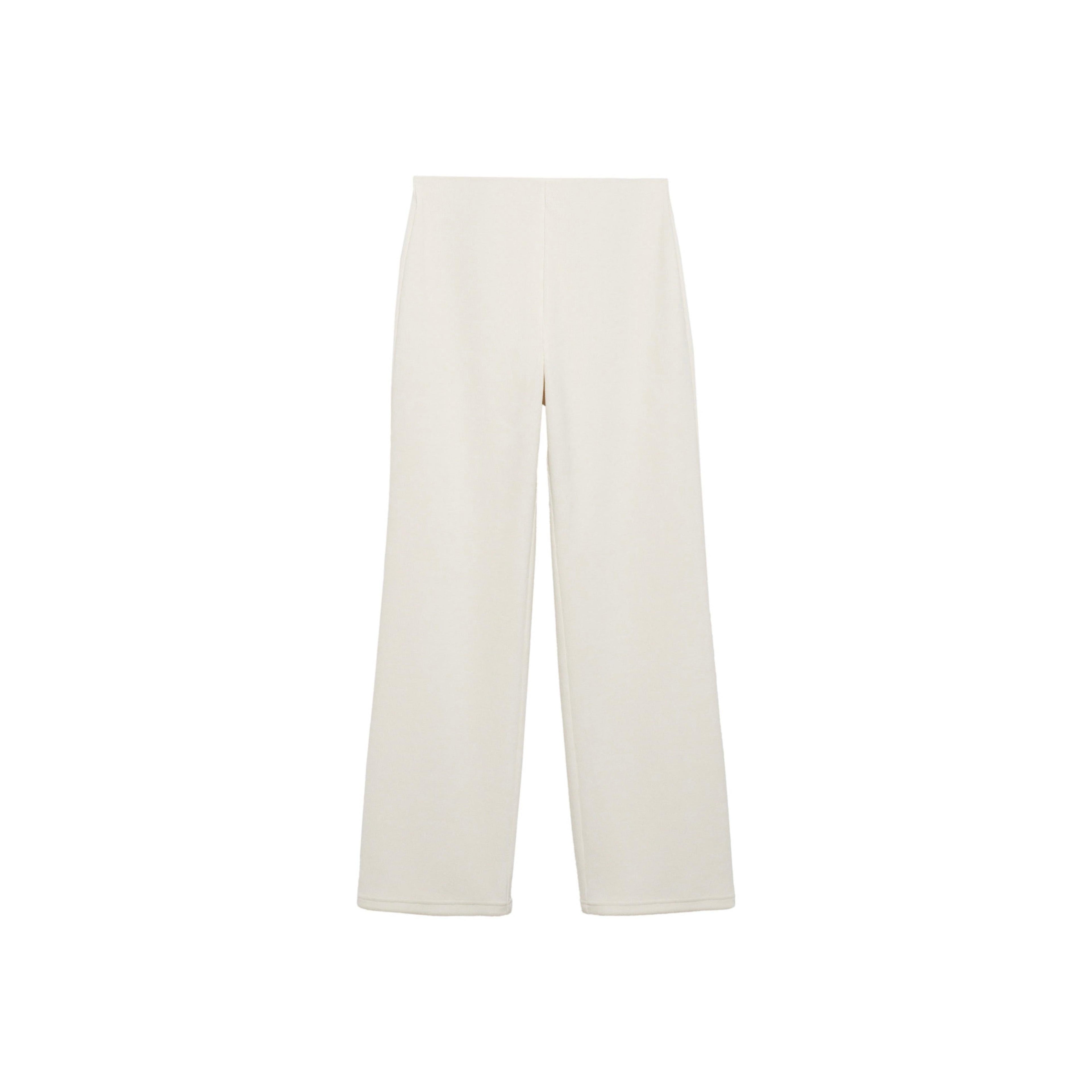 Pantalón de Pana Cintura Elástica - Crudo
