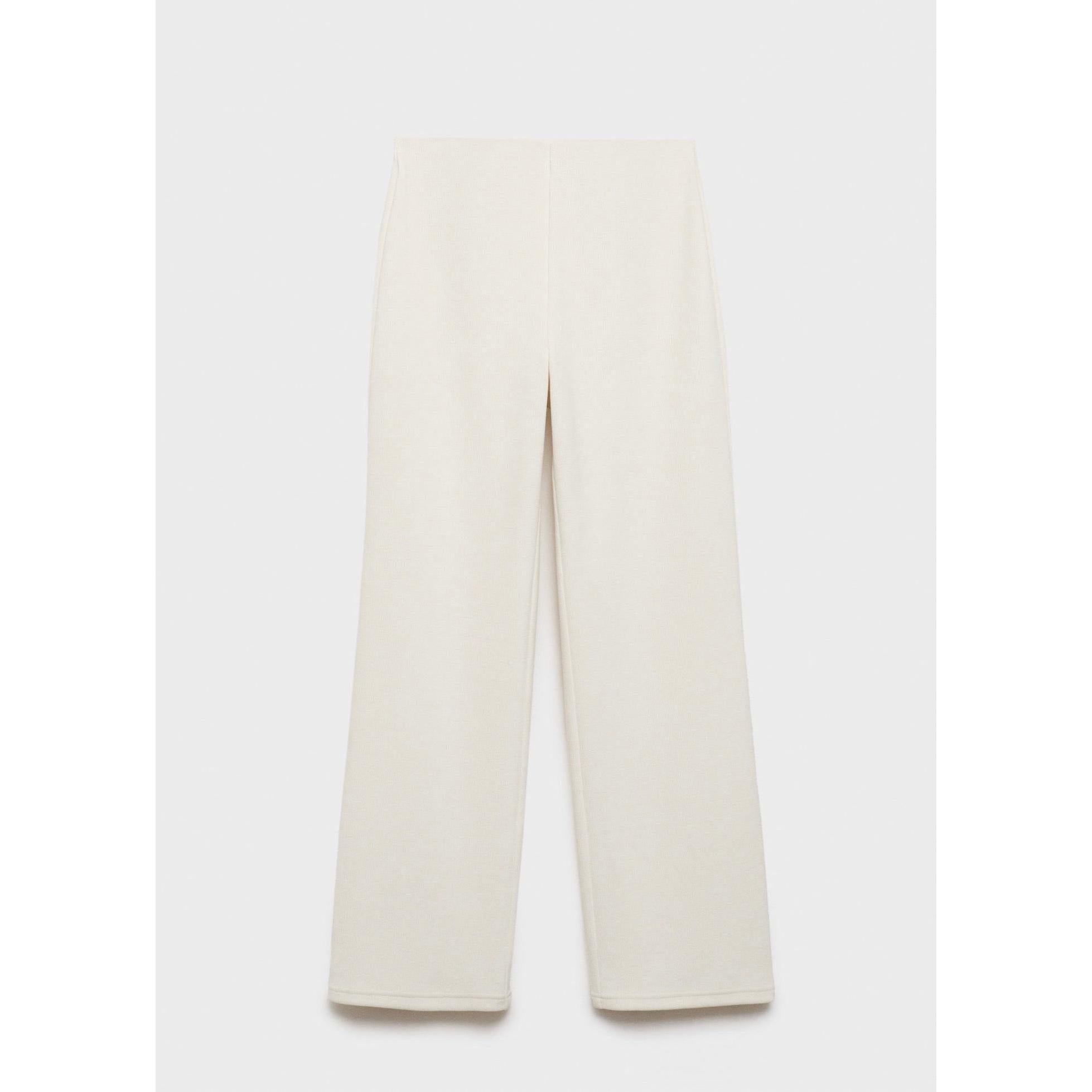 Pantalón de Pana Cintura Elástica - Crudo