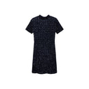 Short Sleeve Sequin Dress - Night Blue