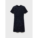 Short Sleeve Sequin Dress - Night Blue