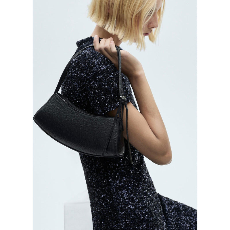 Short Sleeve Sequin Dress - Night Blue