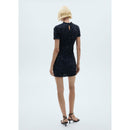 Short Sleeve Sequin Dress - Night Blue