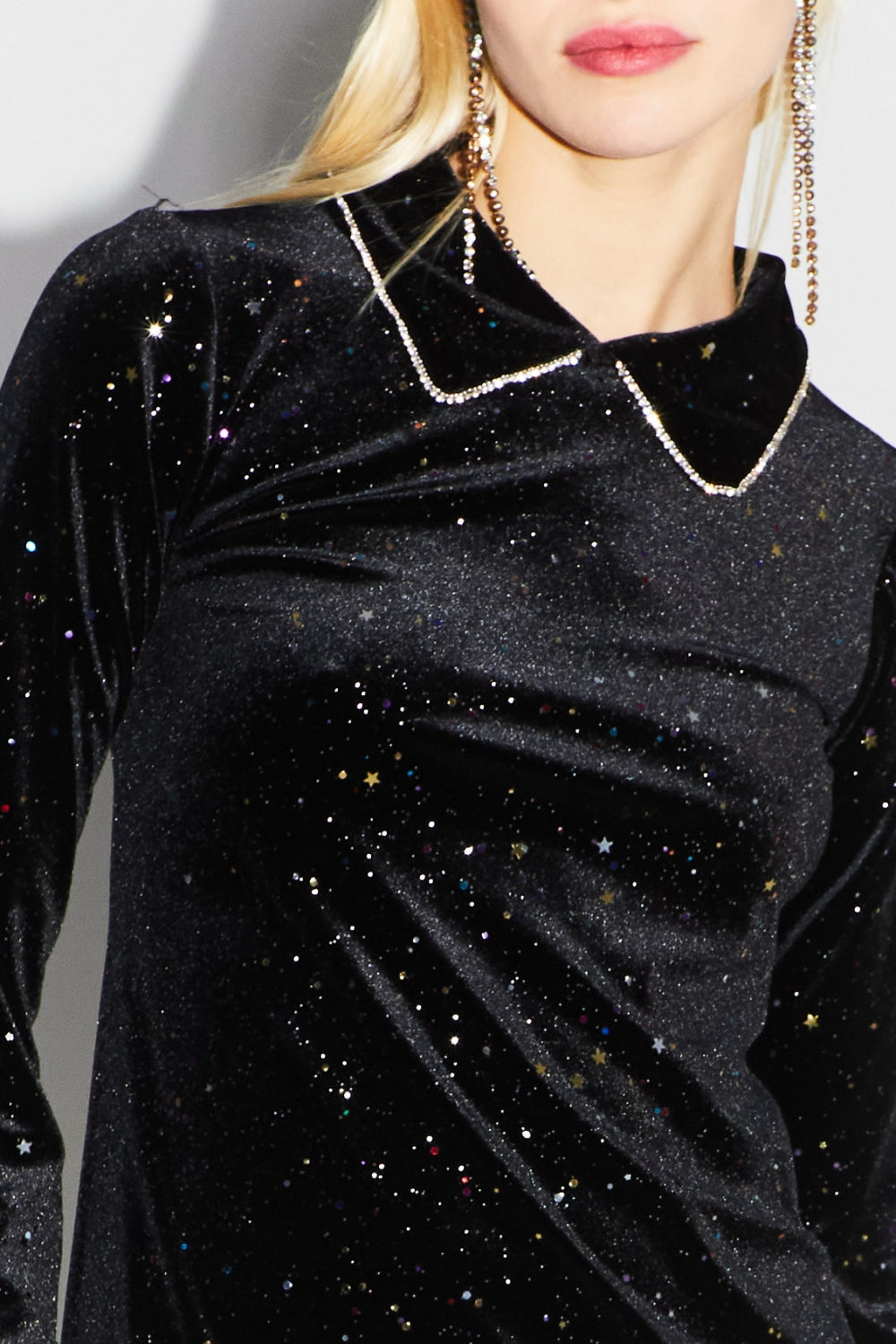La Robe Courte Luna Velours Cosmic