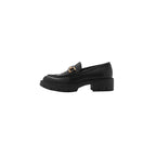 Mocassins Cuir Détail Métallique - Black