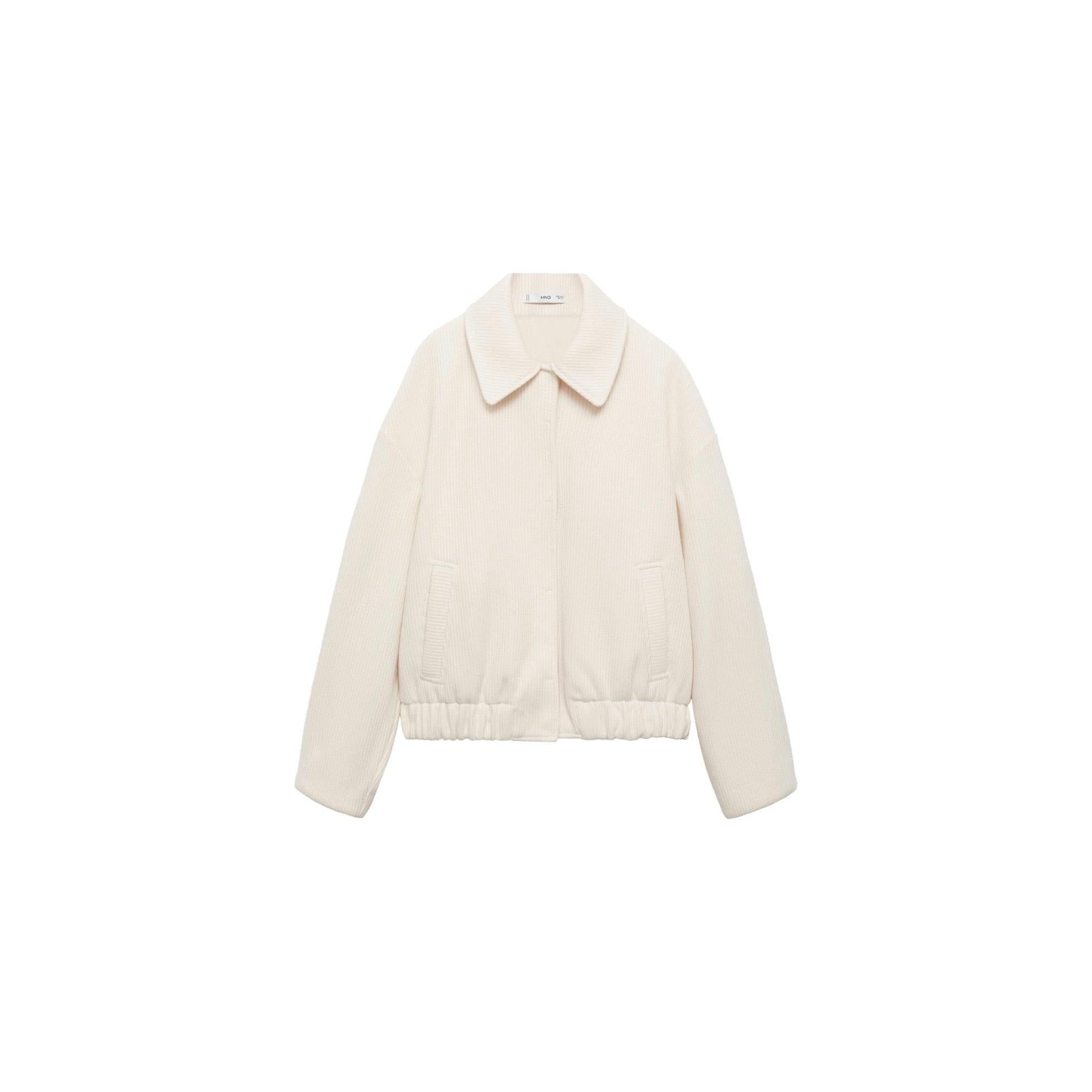 Chaqueta Malla Bolsillos - Off White