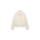 Knitted Jacket with Pockets - Off White