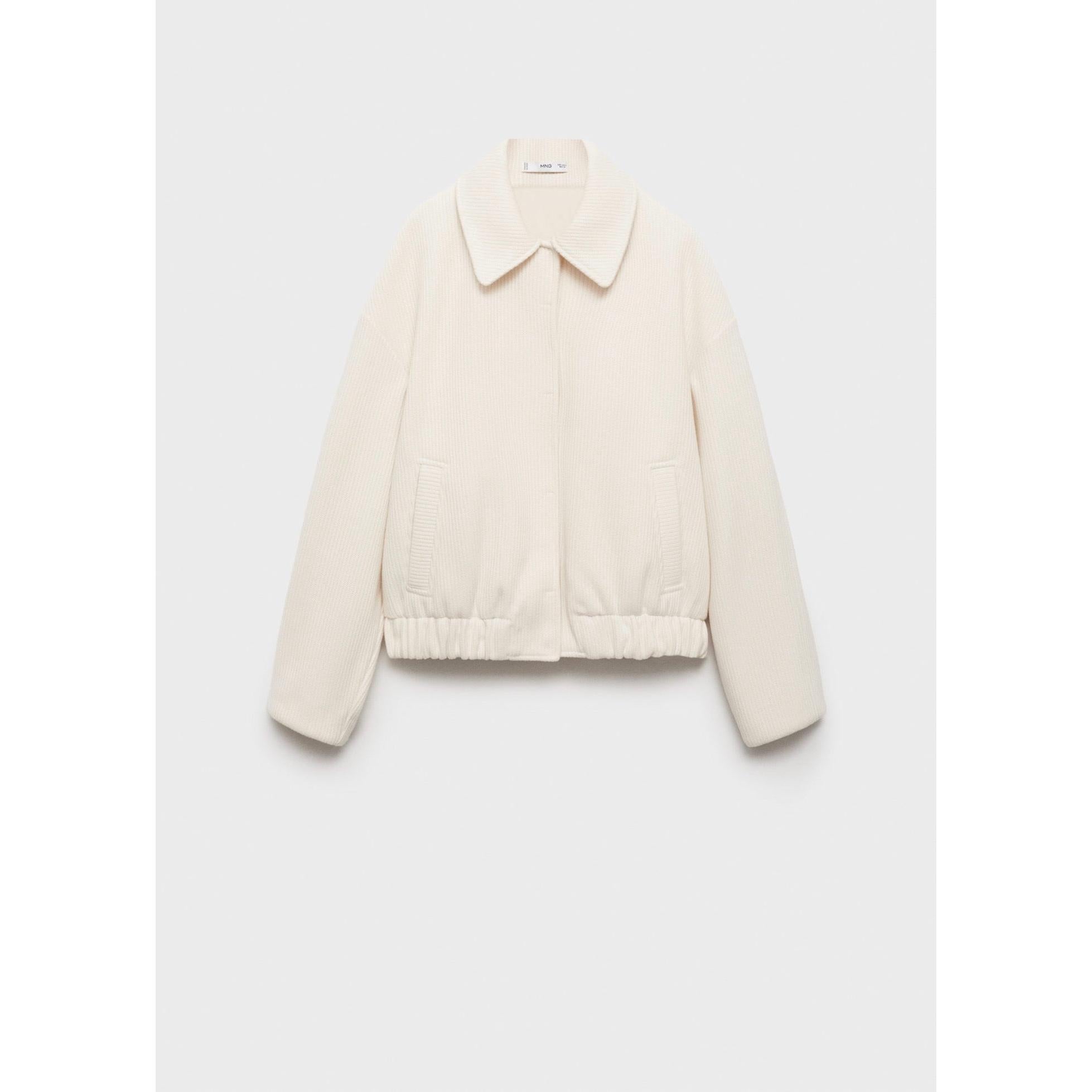Chaqueta Malla Bolsillos - Off White