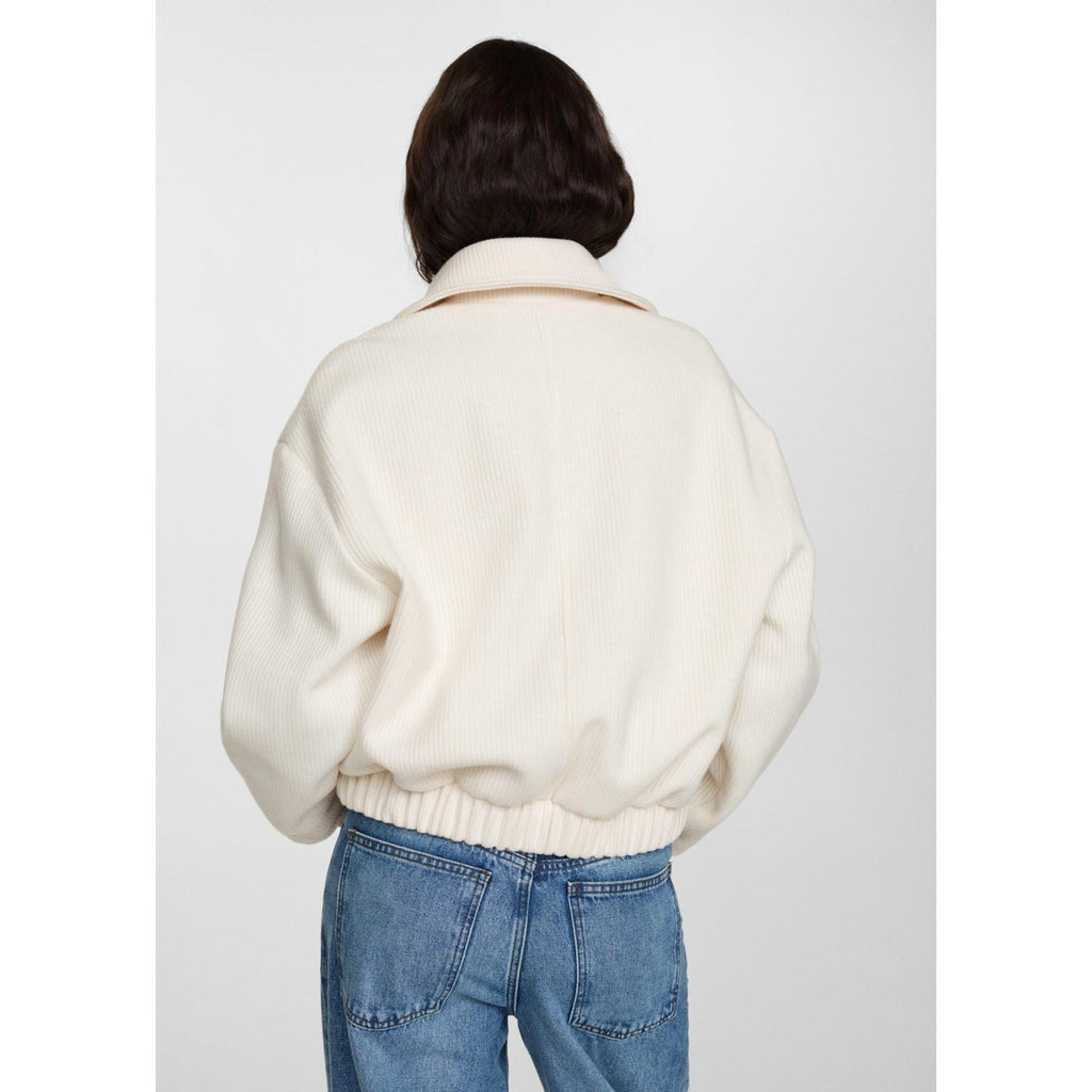 Chaqueta Malla Bolsillos - Off White