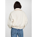 Chaqueta Malla Bolsillos - Off White