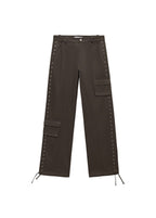 Pantalón Paracaídas con Tachuelas - Grey