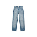 Jean Wideleg Coutures Décoratives - Blue