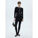 Cardigan Bords Contrastants - Black