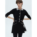Cardigan Bords Contrastants - Black