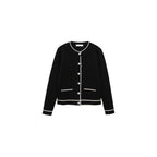 Cardigan Bords Contrastants - Black