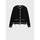 Cardigan Bords Contrastants - Black