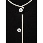 Cardigan Bords Contrastants - Black