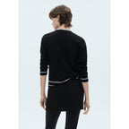 Cardigan Bords Contrastants - Black