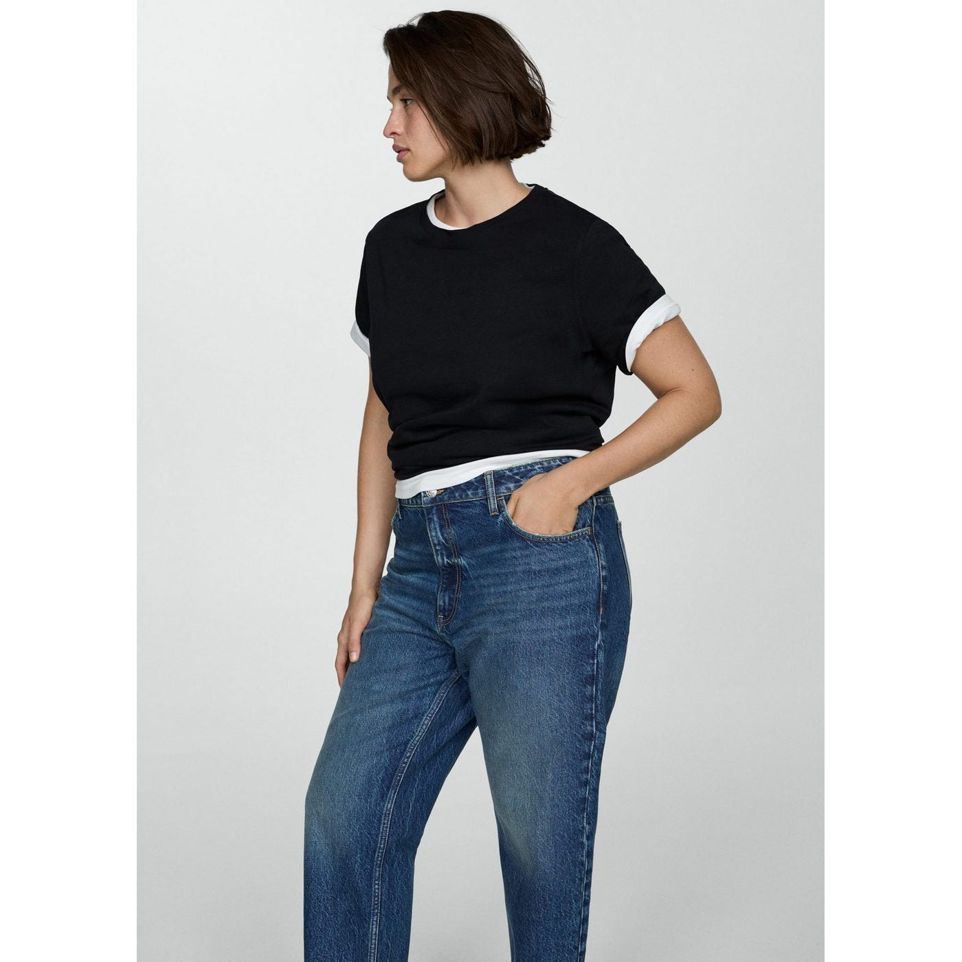 Jeans Mom2000 - Dark Blue