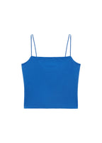 Top De Tirantes Cuello Recto - Azul