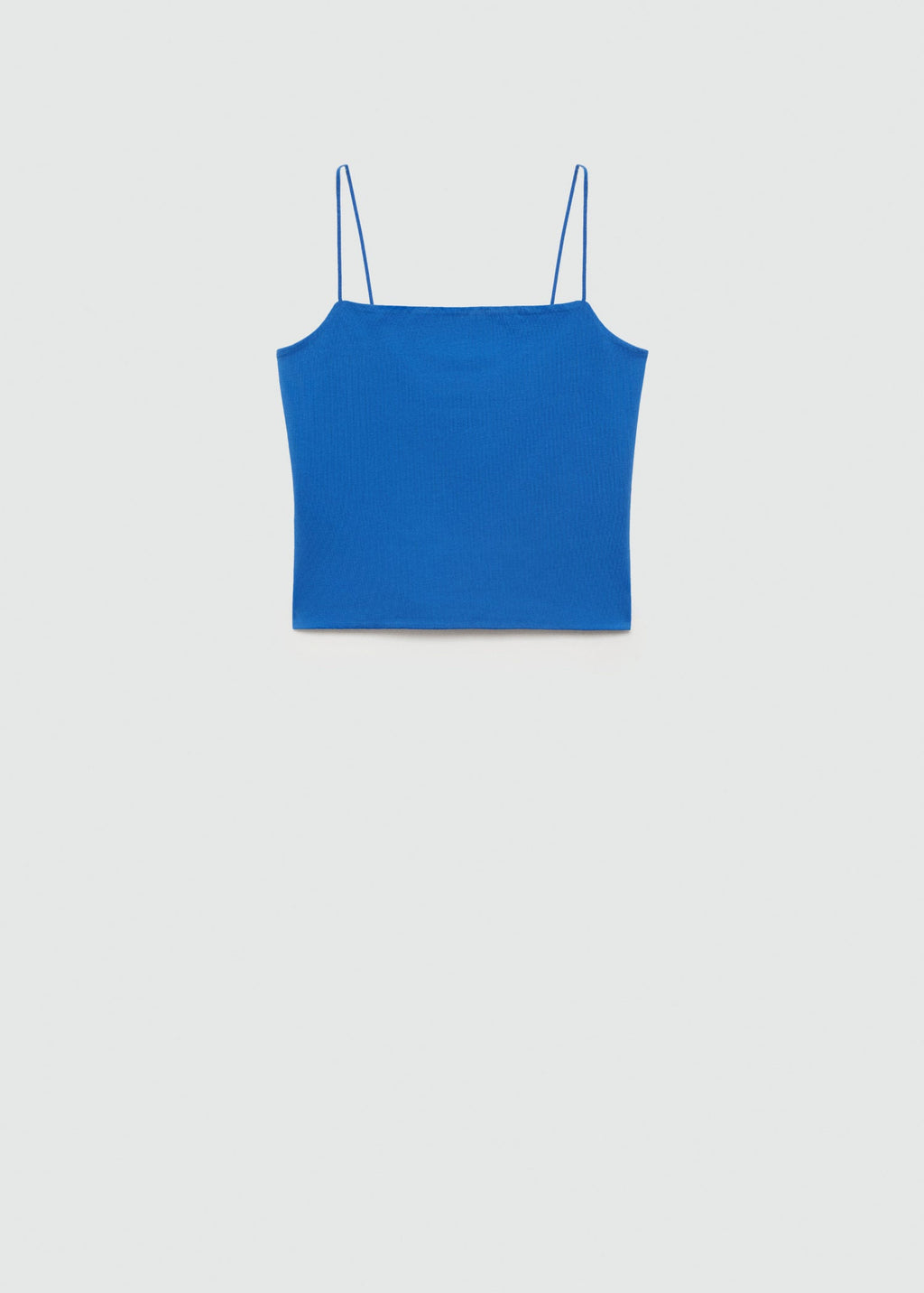 Top De Tirantes Cuello Recto - Azul
