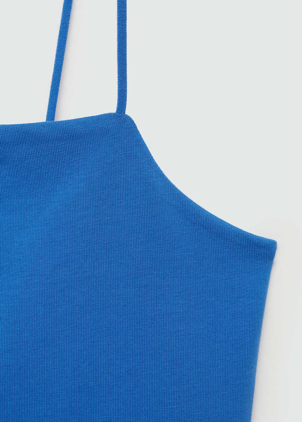 Top De Tirantes Cuello Recto - Azul