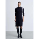 Knitted Midi Dress - Dark Navy