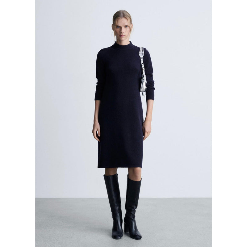 Knitted Midi Dress - Dark Navy