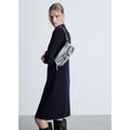 Knit Midi Dress - Dark Navy