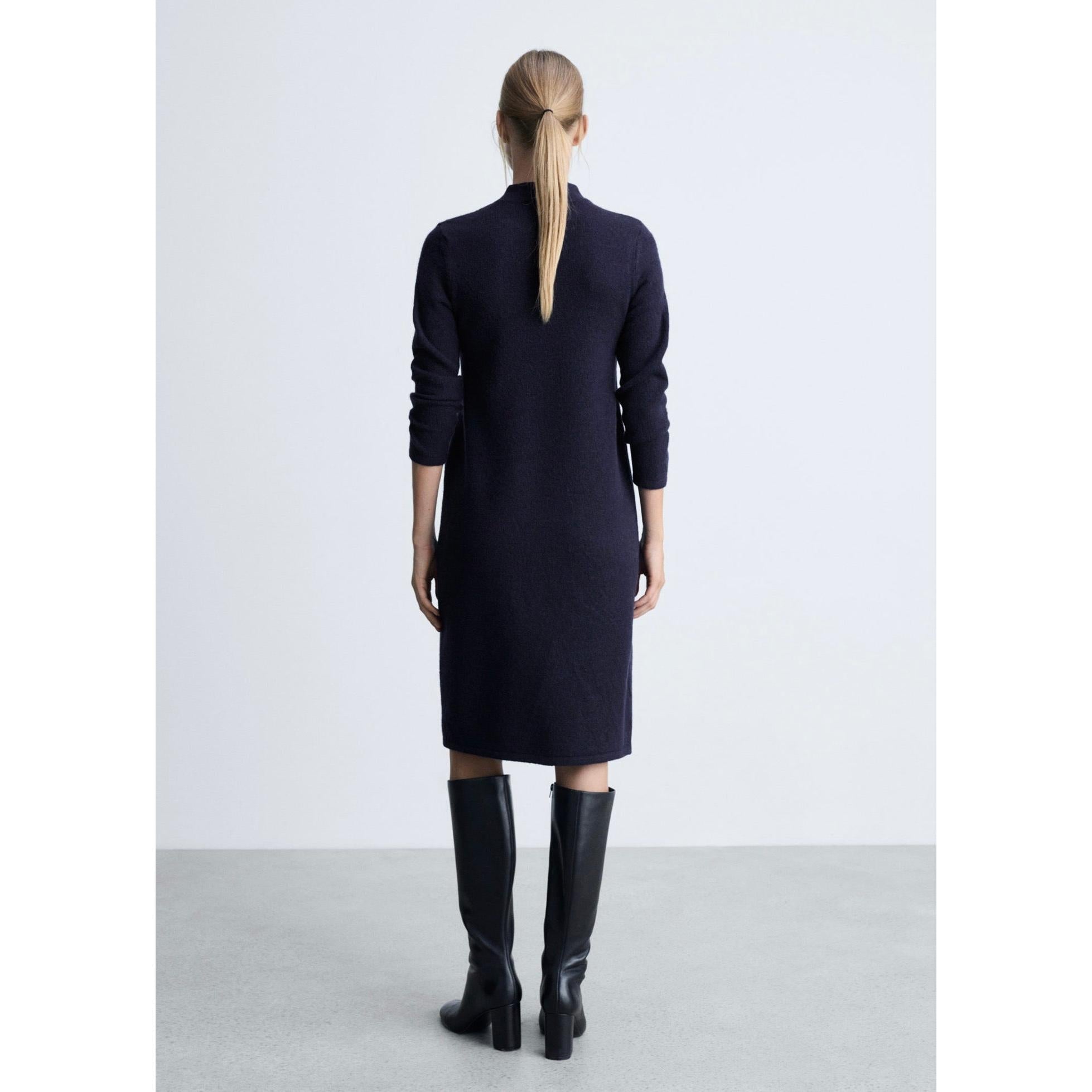 Knit Midi Dress - Dark Navy