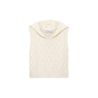 Chaqueta Punto Trenzado Capucha - Ecru