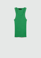 Top Maille Bretelles - Green