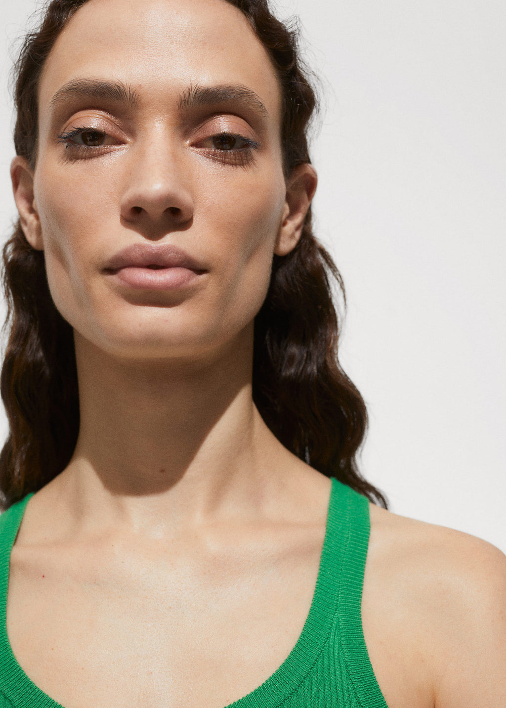 Top Maille Bretelles - Green