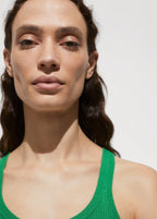 Top Maille Bretelles - Green