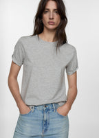 Short-Sleeve Cotton T-Shirt - Medium Heather Grey
