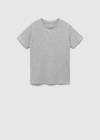 Short-Sleeve Cotton T-Shirt - Medium Heather Grey