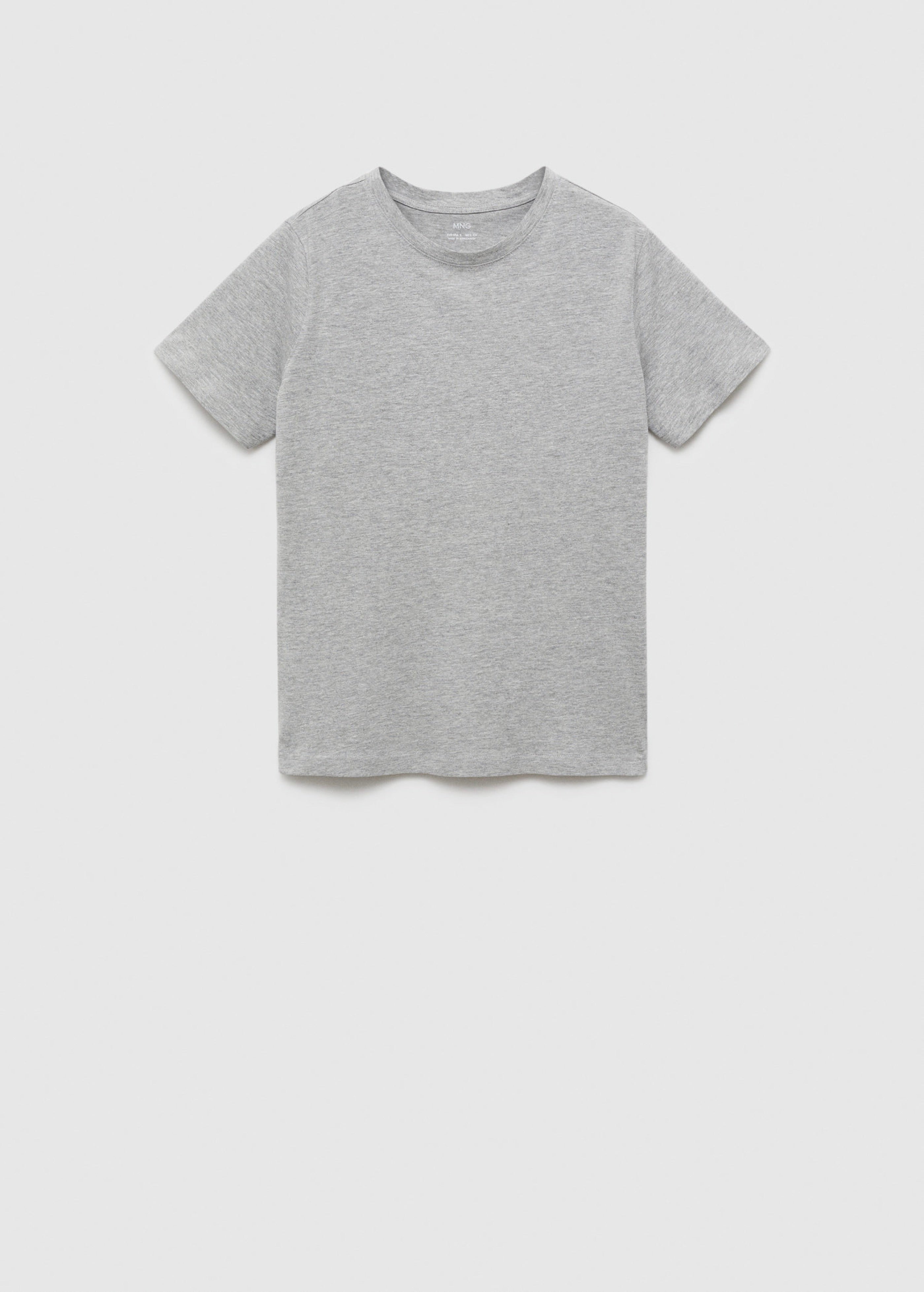 Short-Sleeve Cotton T-Shirt - Medium Heather Grey