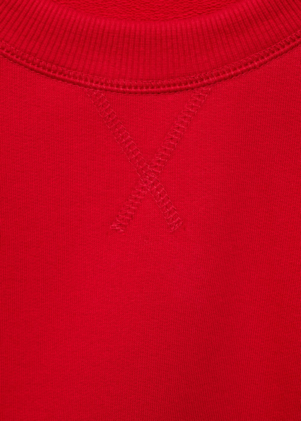 Sudadera De Algodón Cuello Redondo - Red