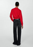 Sudadera De Algodón Cuello Redondo - Red