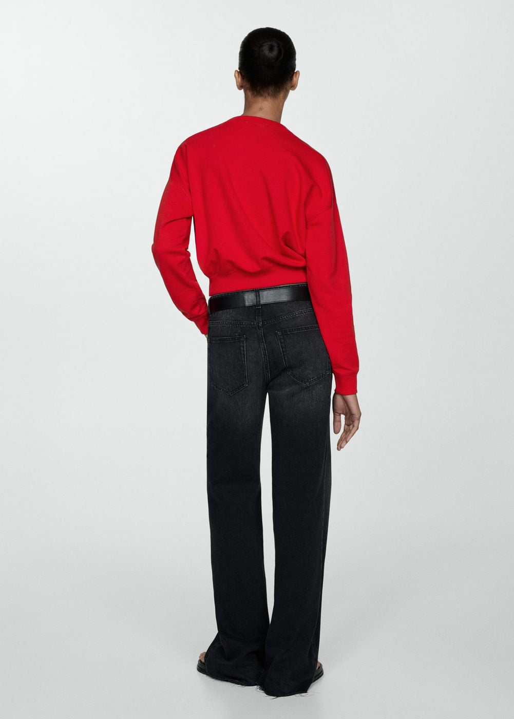 Sudadera De Algodón Cuello Redondo - Red
